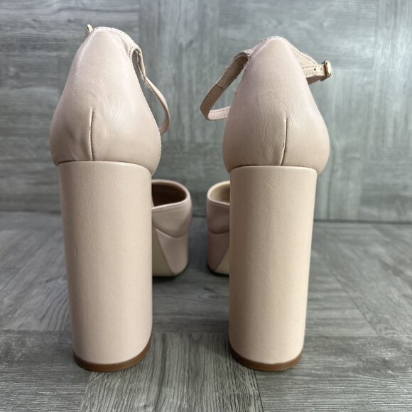 Madden Girl Dion Blush Women's size 9 Platform Ankle Strap Pumps - Picture 6 of 9